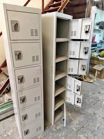 New Metal Staff Lockers - 6 5 Compartment Units (Good Condition)