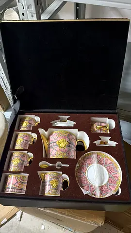 Luxury Tea and Coffee Set with Ornate Pattern