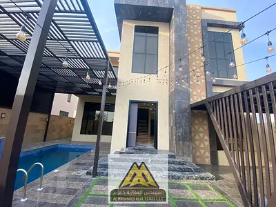 فرصة سكنية فائقة الفخامة (مع الفرش الكامل) للايجار السنوي فيلا ملكية مستقلة طابقين مع ملحق وحمام سباحة مغطى بمساحات واسعة وتصميم معماري حديث بنظام 4 غ