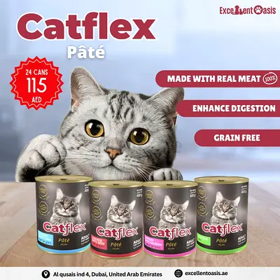 Catflex Grain-Free Pâté Cat Food 24 Cans - Sealed Pack