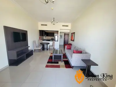 Furnished 1BR | Siraj Tower Arjan | Balcony & City View