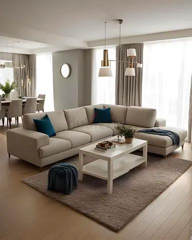 New Beige L-shaped Corner Sofa with Chaise - Brand New Customise in Premium Quality
