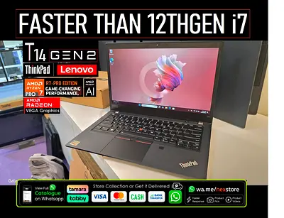 ThinkPad T14 Gen2 Ryzen 7 Pro - Faster than 12thGen Core i7- Super Snappy - x1 carbon p14s xps zbook