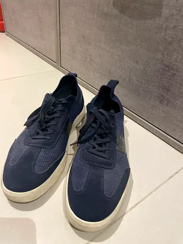Dune London Navy casual mens sneakers, lightly used, size 45/46