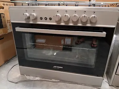 Aftron Cooking Range 90x60 Free Standing 5 BurnerGas Cooker with Fan -1 Year Warranty