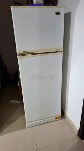 White Upright Refrigerator Freezer Combo - Working Condition