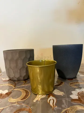 Set of 3 Decorative Plant Pots