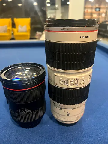 Canon EF 70-200mm F/2.8L Untrasonic zoom lens/Canon 24-70mm 1:2.8 L USM