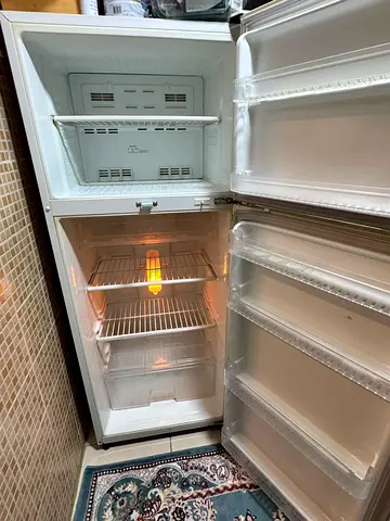 Used Two-Door Refrigerator with Freezer - Working, Clean Interior