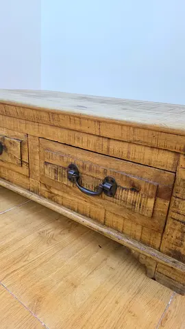 Solid Wood Coffee Table With Two Drawers