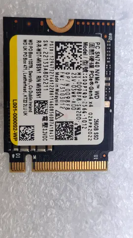 WD SN740 M.2 NVMe 256GB SSD (PCIe Gen4) - Used
