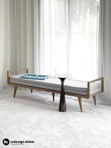 CONTEMPORARY SCANDINAVIAN OAK DAY BED BENCH or sofa chair or stool or console or accent piece