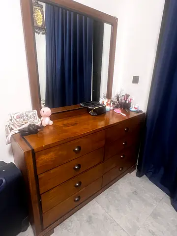Solid Wood Bed Set