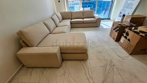 Ikea kivik U shape sofa beige Color