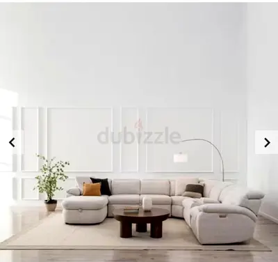 ركنة PAN Home فاخرة كهربائية مع Recliner وUSB وسرير – حالة جيدة- Luxury PAN Home Power Recliner Sect