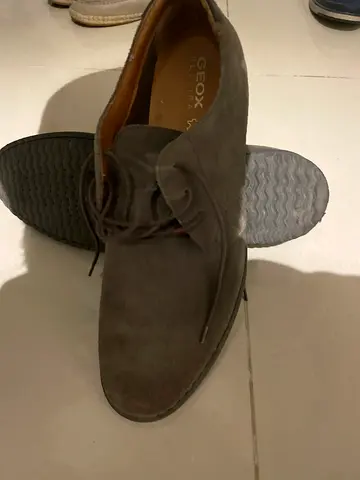 Geox mens suede lace-up shoes, gently used, size 45