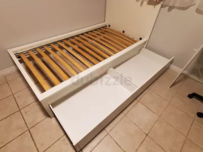 IKEA malm single bed with 2 storage drawers for sale