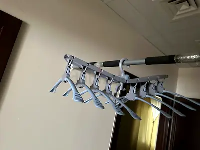 Adjustable Multi-Arm Garment Hanger Rack - Foldable Clothes Drying Organizer
