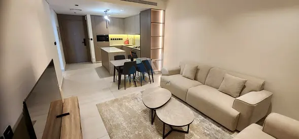 Furnished 1 BR | NAS 3 Arjan | Balcony & Plunge Pool