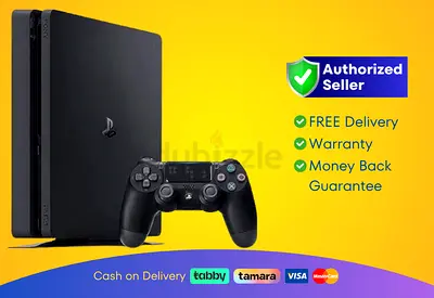 Sony PlayStation 4 - Slim - Black - 500GB | Brand New |  Warranty | FREE  Delivery