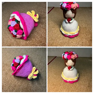 Handmade Crochet-reversible bride doll ✨♥️