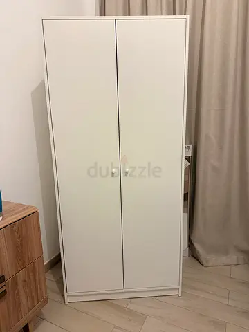 IKEA Wardrobe with 2 doors, white, 79x55x176 cm
