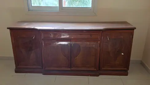 Solid Wood Sideboard / Buffet Cabinet - Classic Design, Good Condition