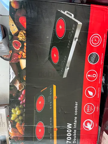 7000W Double Infrared Induction Cooker - Portable Double Hotplate