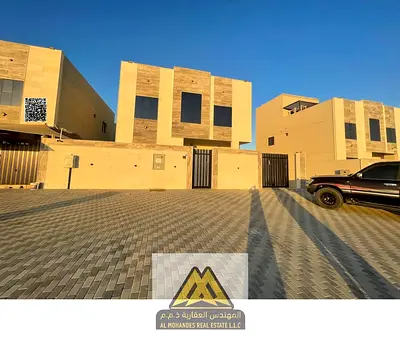 فيلا للبيع بالزاهية، دورين وروف، 6 غرف ماستر، مجلس، غرفة خادمة، مؤجرة بعائد سنوي مميز.