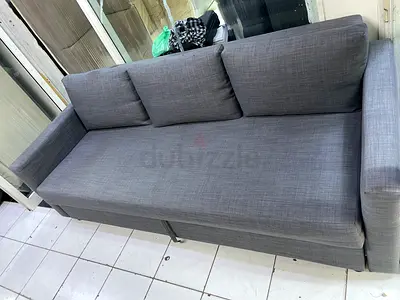 Comfortable Grey 3-Seater Sofa
