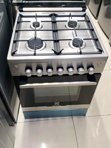 Electrolux 4-Burner Gas Cooker with Oven - Stainless Steel