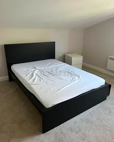 IKEA MALM King Size Bed + 2 Storage Drawers + Mattress