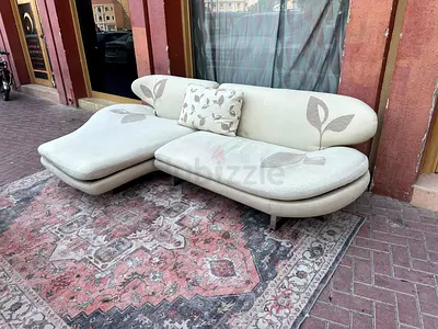 Top quality Natuzzi Italian L Shape Sofa Beige