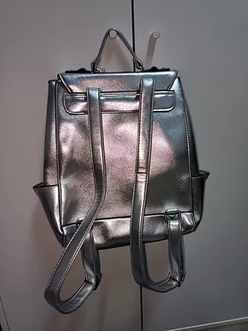 Branded Nine west Silver metallic backpack - good condition