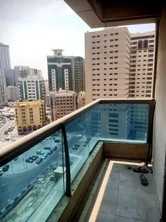 1bedrooms with balcony for rent in palm 3 tower,Sharjah,AlMajaz