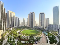 Partial Burj Khalifa | Garden View | Semi Closed Kitchen | 2 Balconies |