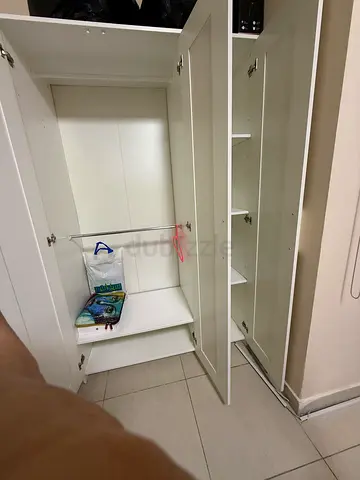 White freestanding wardrobe / cupboard - good condition