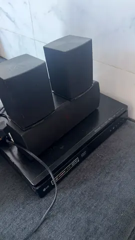 LG DVD Player with 3 Compact Speakers - Used, Working