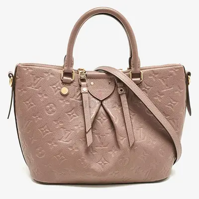 Louis Vuitton Beige Monogram Empreinte Leather Mazarine PM Bag