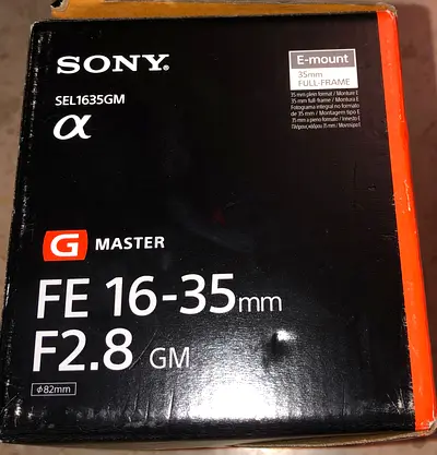 Sony FE 16–35 mm F2.8 Premium G Master Series Wide angle lens