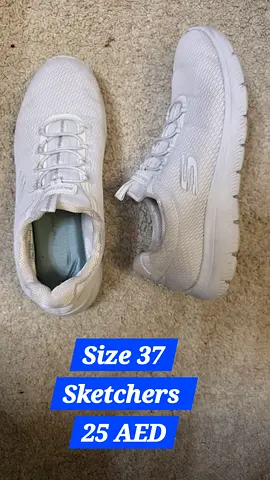 White Skechers sneakers, size 37 - lightly used