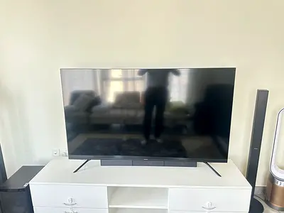 Hisense 65-inch Smart LED TV with TV Unit - Good Condition