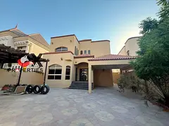 A spacious villa of 5000 sq ft for rent in Ajman: 8 master bedrooms, close to all amenities, opposit