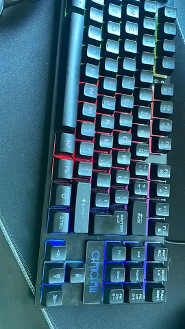 Mechanical RGB Gaming Keyboard and mouse. Backlit, wireless with usb dongle