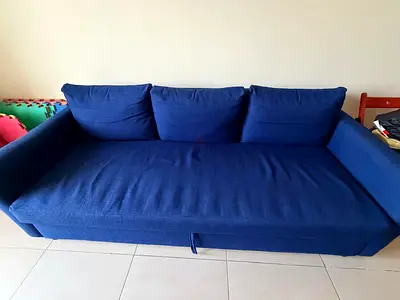 Sofa cum bed with storage three seater cloth