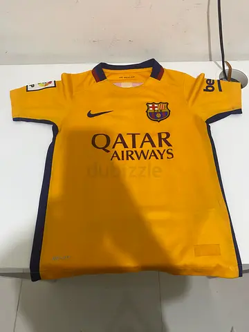 FC Barcelona Away Jersey (Nike) - Size 8-10 Yellow