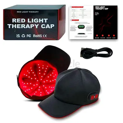Red Light Therapy Cap - USB Rechargeable, Excellent Condition