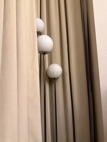 Beige blackout curtains - ready to hang (pair)