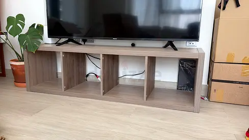 Simple 4-Compartment TV stand/ book shelves