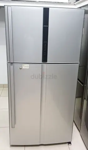 Hitachi Silver Top-Freezer Refrigerator - Good Condition